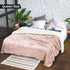 Florida Sherpa Flannel Blanket For All Season Warm and Super Soft For Double Bed 300 GSM - Brown