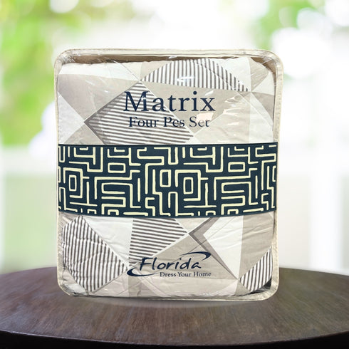 Matrix 4 Piece (Bedding) AC Comforter Set with Bedsheet & Pillow Covers by Florida