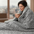 Florida Nyle Light-weight Integrated Double Bed Blanket for Heavy Winter - Grey
