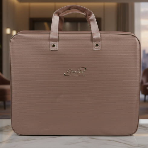 Florida Nyle Light-weight Integrated Double Bed Blanket for Heavy Winter - Beige