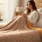 Florida Nyle Light-weight Integrated Double Bed Blanket for Heavy Winter - Beige