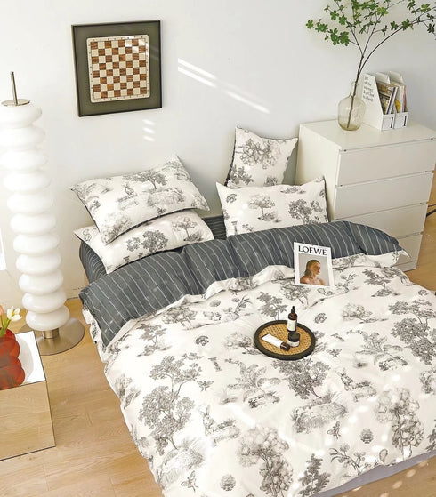 Yana 100% Pure Cotton Imported Single Bedsheet with Pillow Cover by Florida