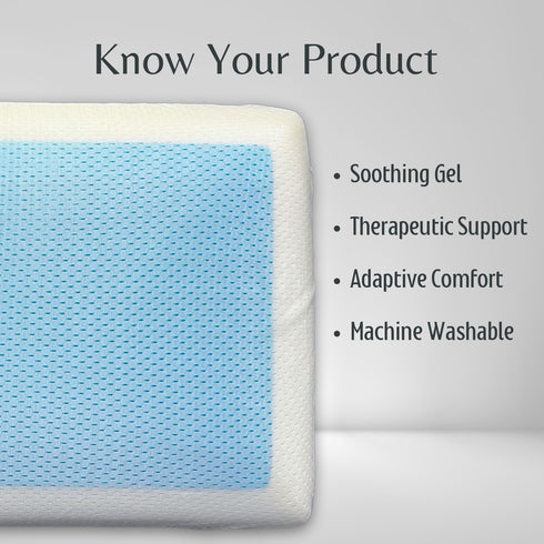 Best Memory Foam Pillow with Rexine Bag - Super Soft Sleeping Pillow