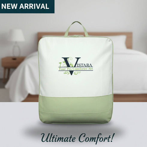 Florida Vistara (Bedding) AC Comforter Set with King Size Bedsheet & Coordinated Pillow Covers