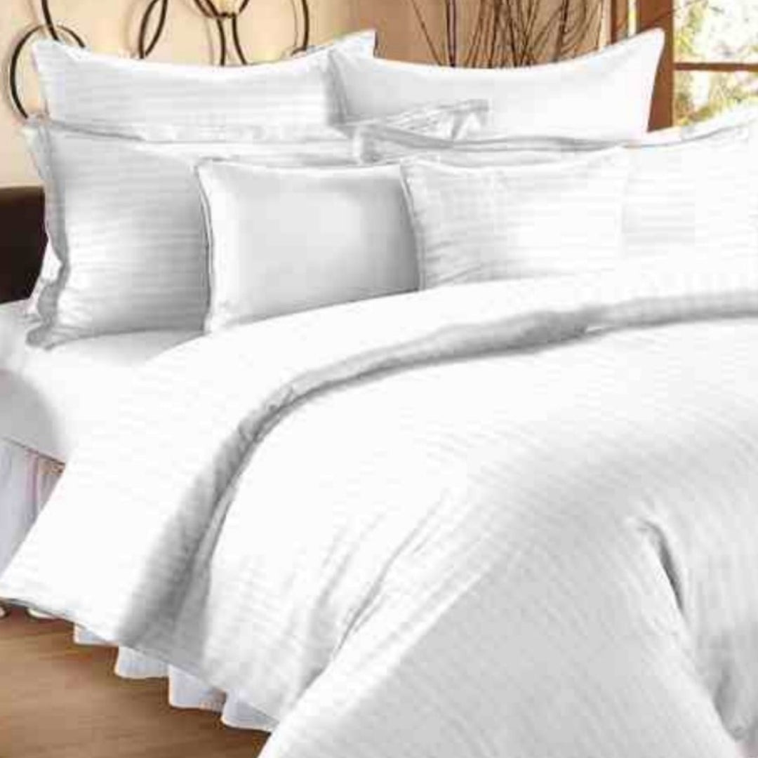 Plum 100% Cotton King Size Bed Sheet Set with Pillow Covers by Florida