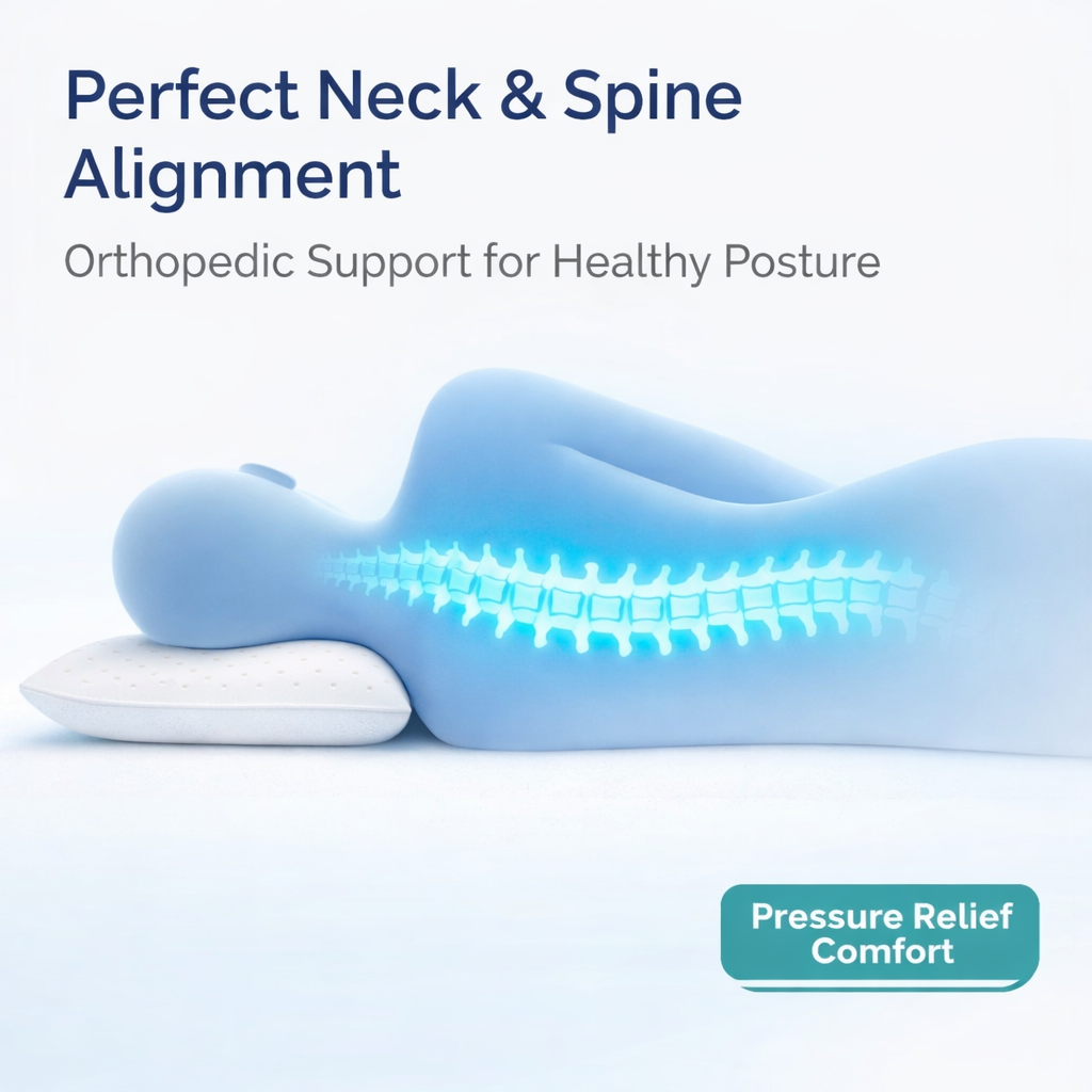 Florida Sleep Latex Pro Air Pillow for Advanced Breathable Neck Support