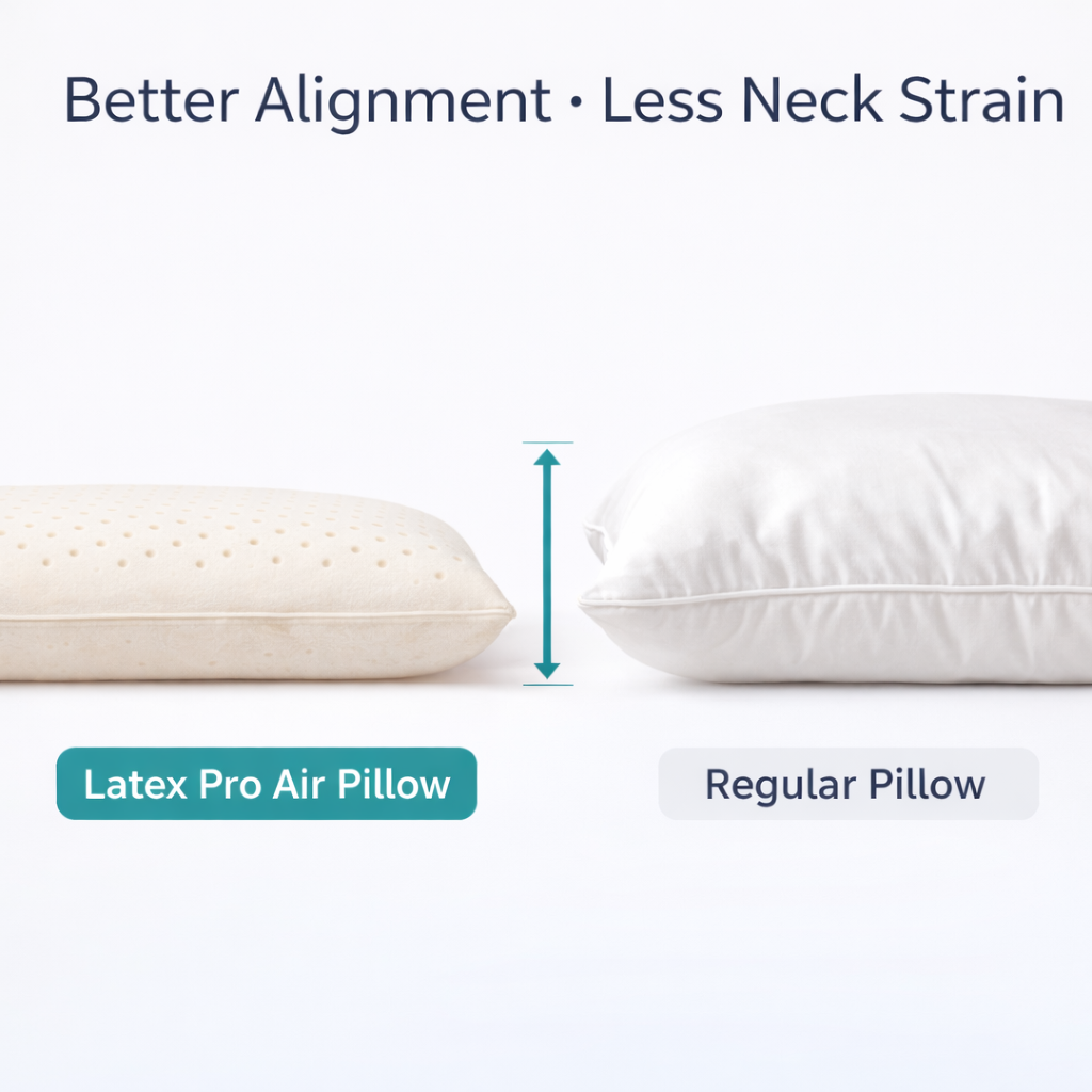 Florida Sleep Latex Pro Air Pillow for Advanced Breathable Neck Support