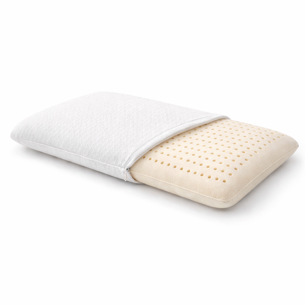 Florida Sleep Latex Ultra Slim Pillow for Natural Orthopedic Posture Support