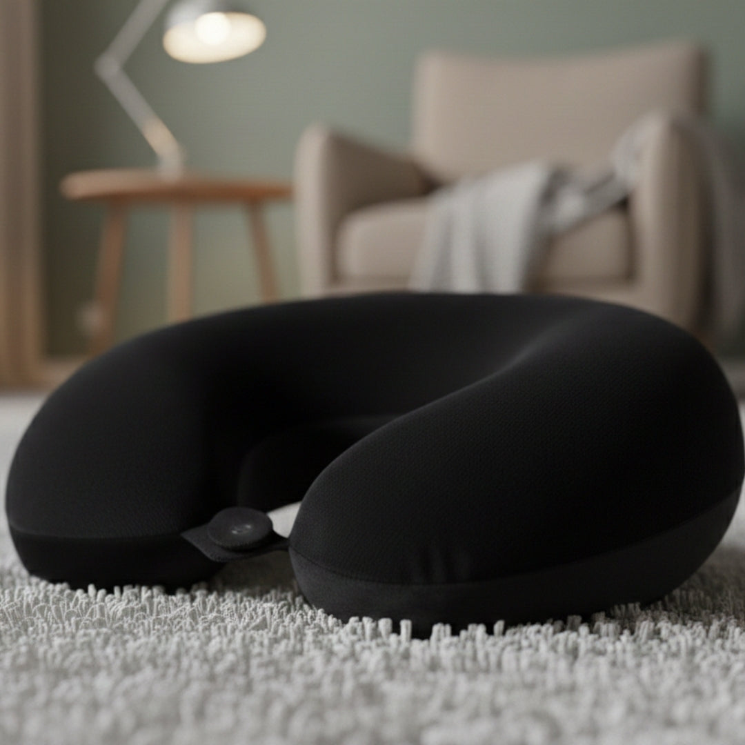 Florida Sleep Neck Fit Memory Foam Travel Pillow for Stress-Free Travel