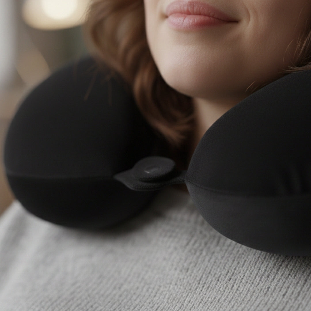 Florida Sleep Neck Fit Memory Foam Travel Pillow for Stress-Free Travel