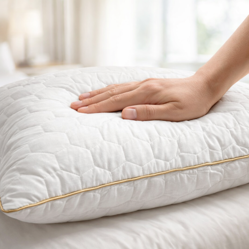 Florida Sleep Restin Fine Quality Microfibre Cervical Support Pillow for Pain Relief